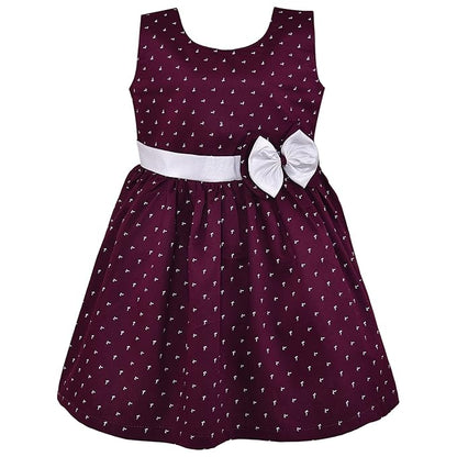 Girls Graphic Printed Fit and Flare Dress