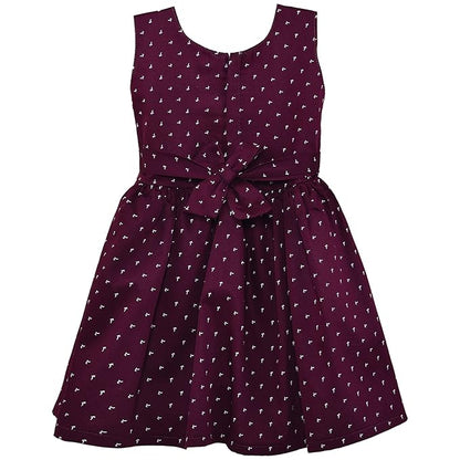 Girls Graphic Printed Fit and Flare Dress