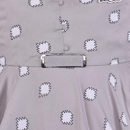 Girls Cotton Printed Sleeveless Dress with Belt | Soft & Breathable Kids Casual Party Dress