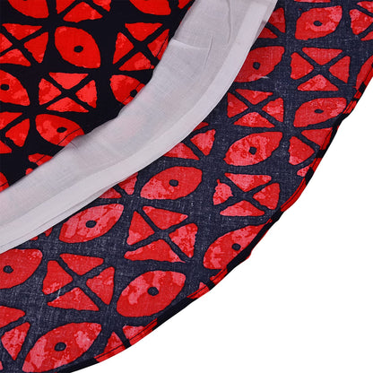 Girls Cotton Printed Party Wear Dress with Bow Belt – Soft, Stylish & Comfortable