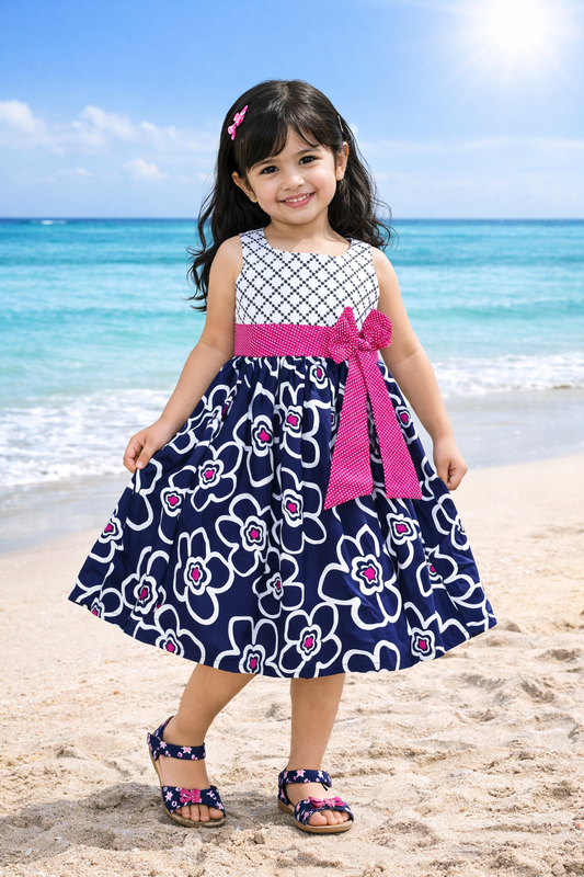 Wish Karo Girls' Knee Length Dress