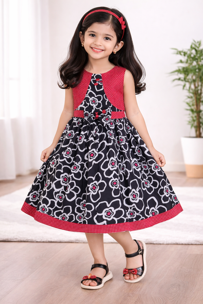 Baby Girls Midi/Knee Length Casual Dress ctn80pnk