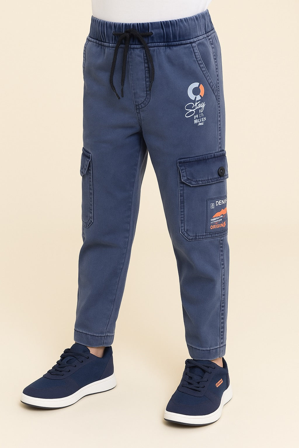 Boys Stylish Cargo Denim Casual Jeans