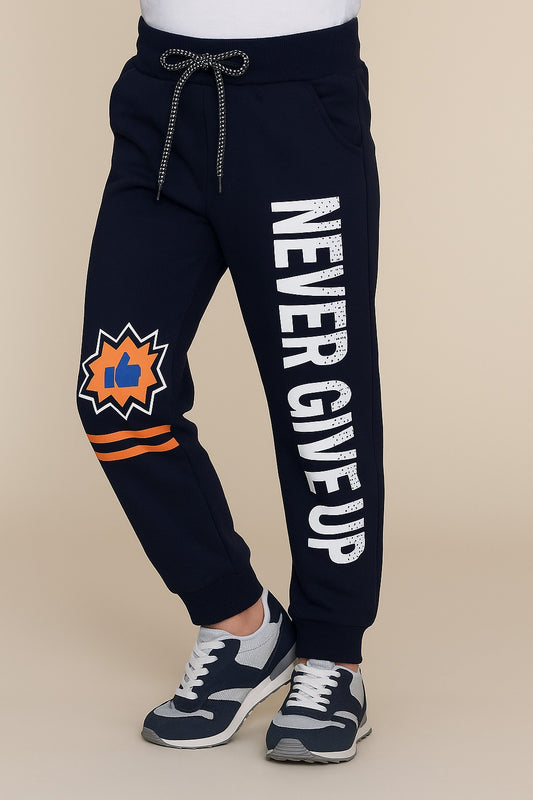 Boys Edgy Print Elastic Casual Jogger