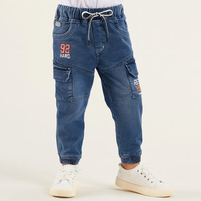 Boys Cotton Elastic Casual Trouser