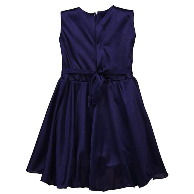 Girls Embroidered Bow Dress
