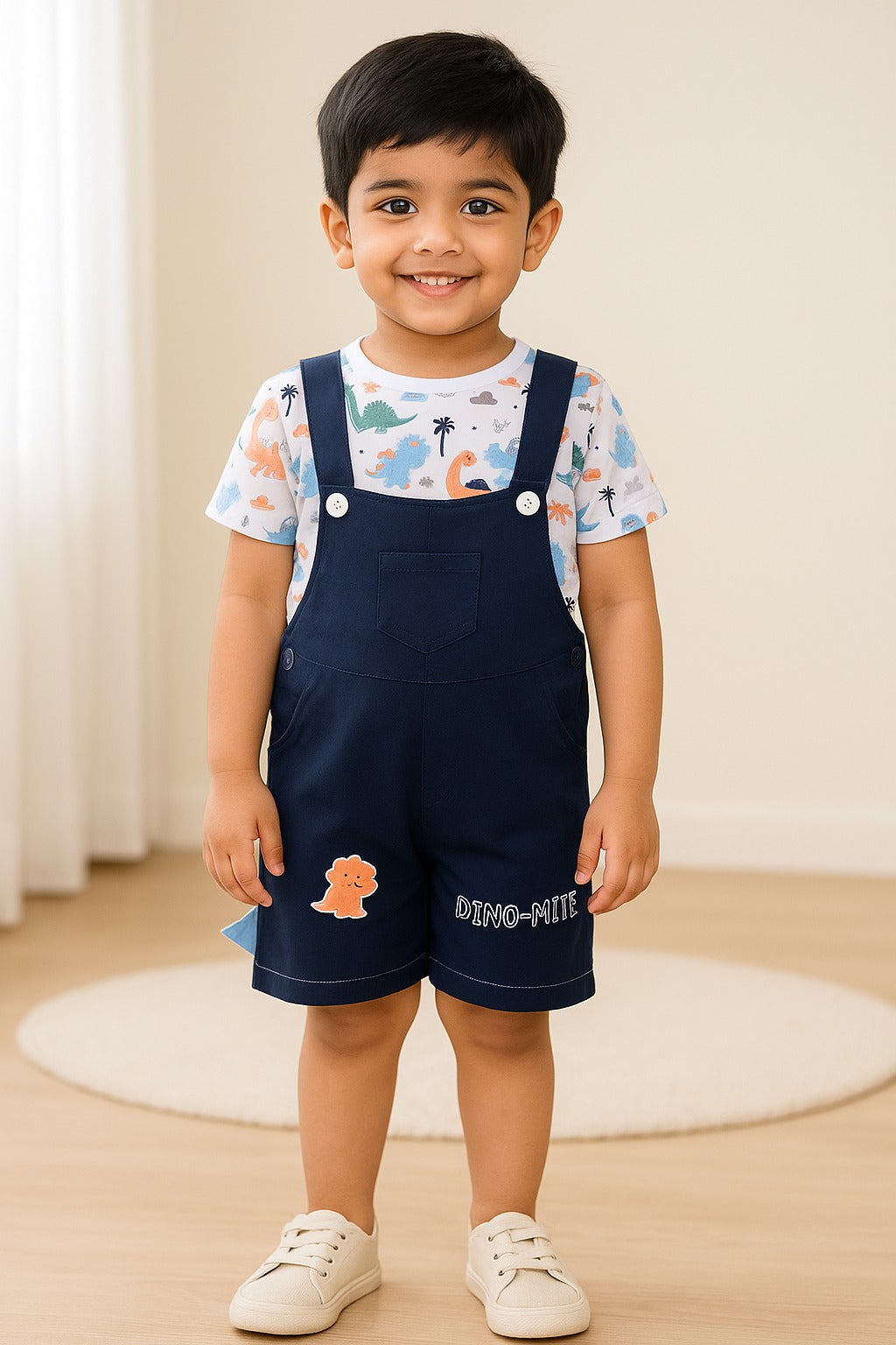 Baby Boys T-shirt and Dungaree