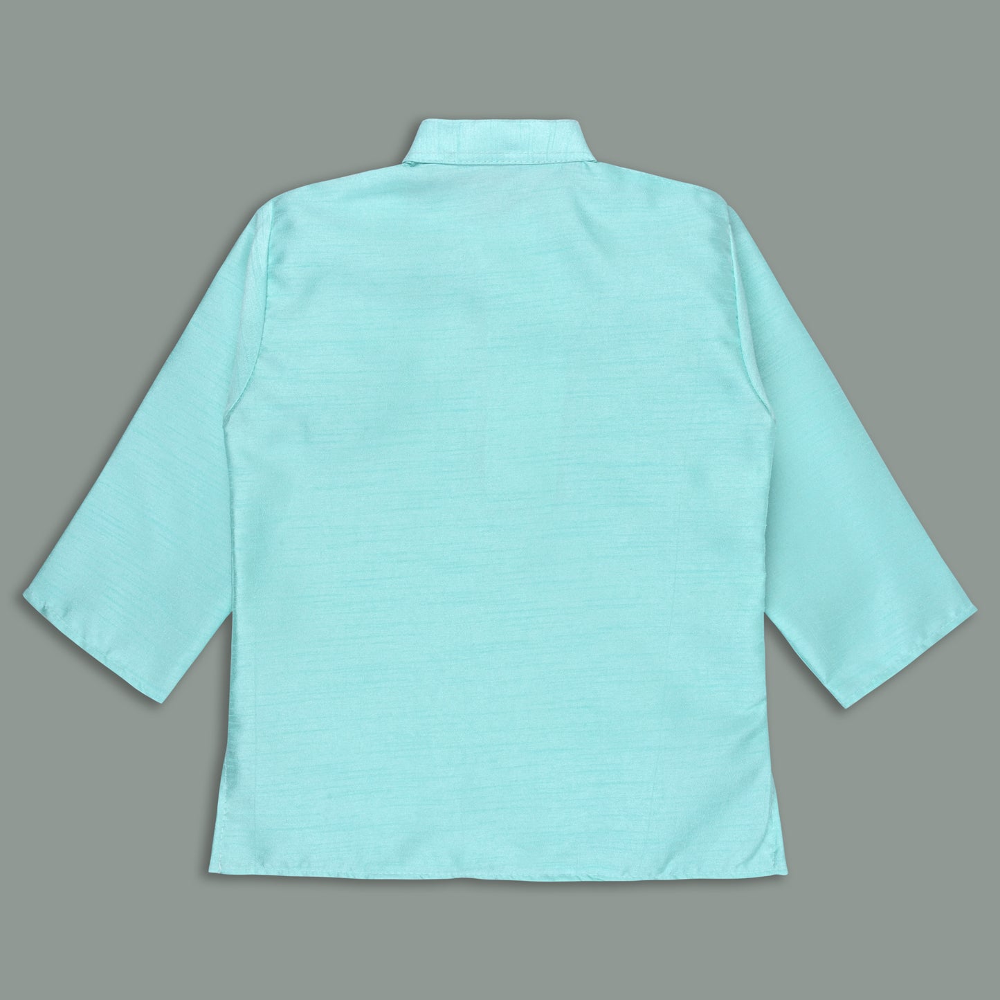 Boys Traditional Art Silk Kurta and Dhoti Set â€“ Gold Detailing