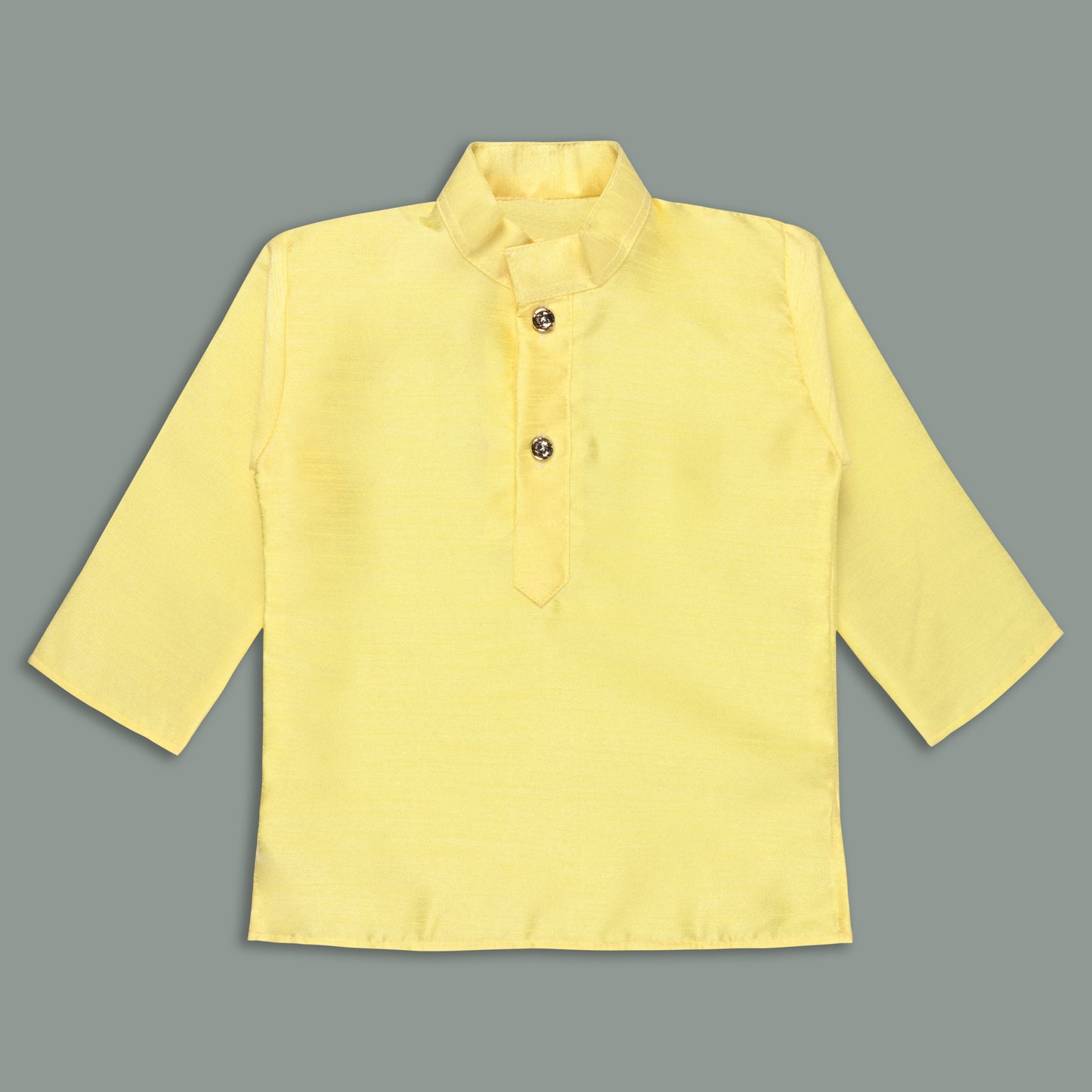 Boys Traditional Art Silk Kurta and Dhoti Set â€“ Gold Detailing