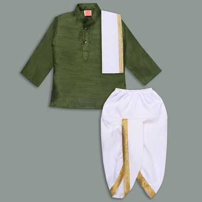 Boys Traditional Kurta & Dhoti Set