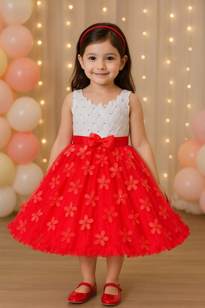 Wish Karo Kids Cotton Dress Frock (fe2635tnw)