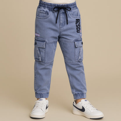 Boys Stylish Cargo Denim Jeans