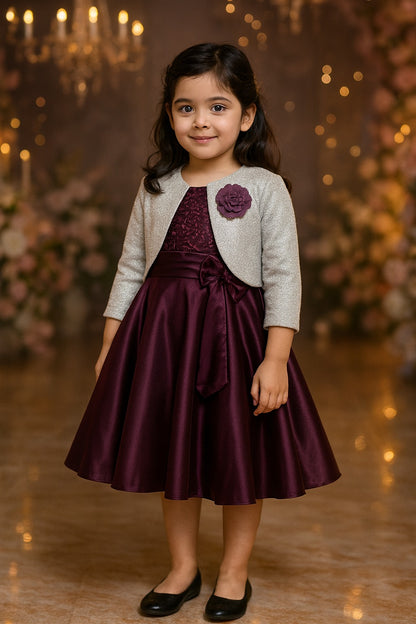 Girls Midi/Knee Length Party Dress