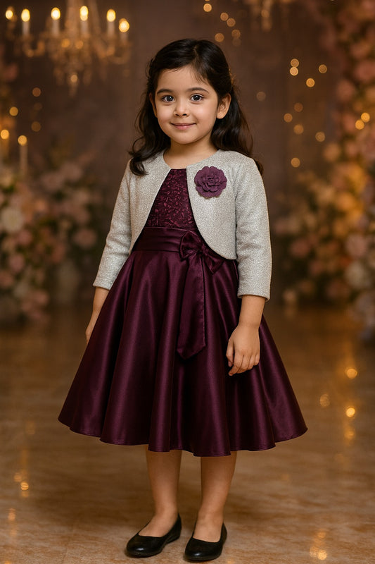 Girls Midi/Knee Length Party Dress