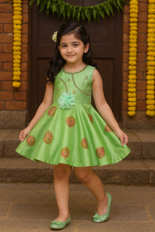 Baby Girls Frock Dress-fe2737sg
