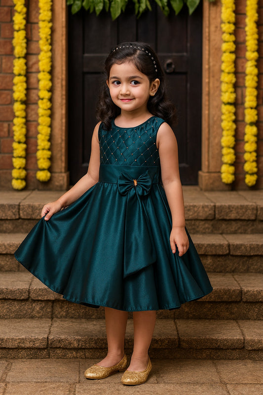 Baby Girls Party Wear Frock Birthday Dress For Girls fe2744grn