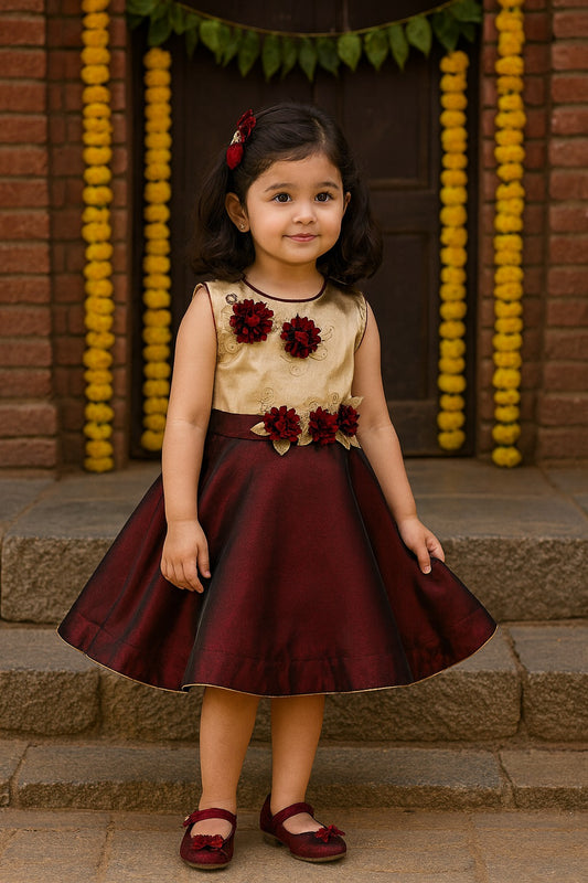 Wish Karo Baby Girls Frock Dress(fe2757mrn)