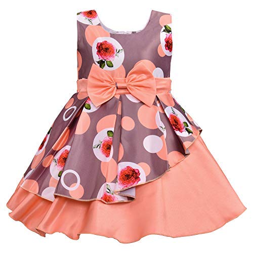 Baby Girls Frock Dress Floral Printed