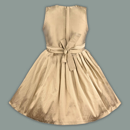 Baby Girls Silk Embroidered Ethnic Frock Dress