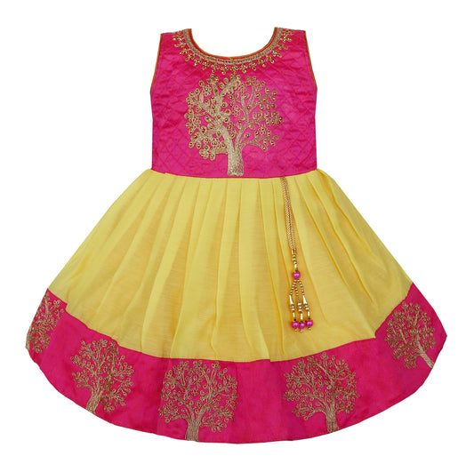 Girls Embroidered Partywear Frocks