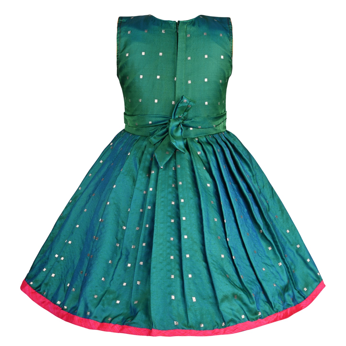 Girls Embroidered Ethnic Dress With Ethnic Jacket