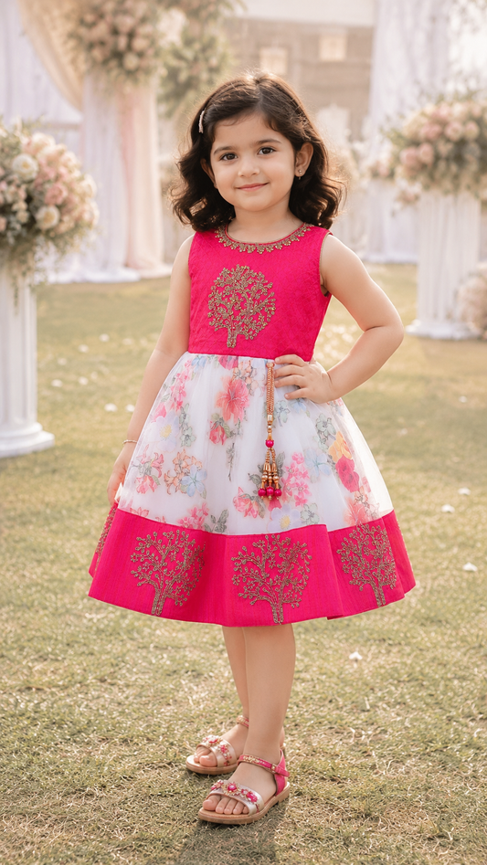 Baby Girls Embroidered Ethnic Dress