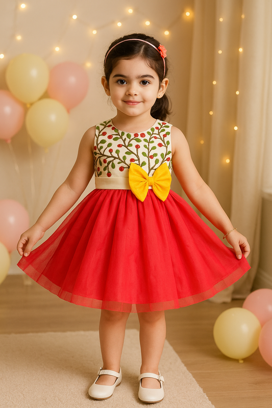 Wish Karo Baby Girls Partywear Frocks Dress For Girls (fe2915pnk)