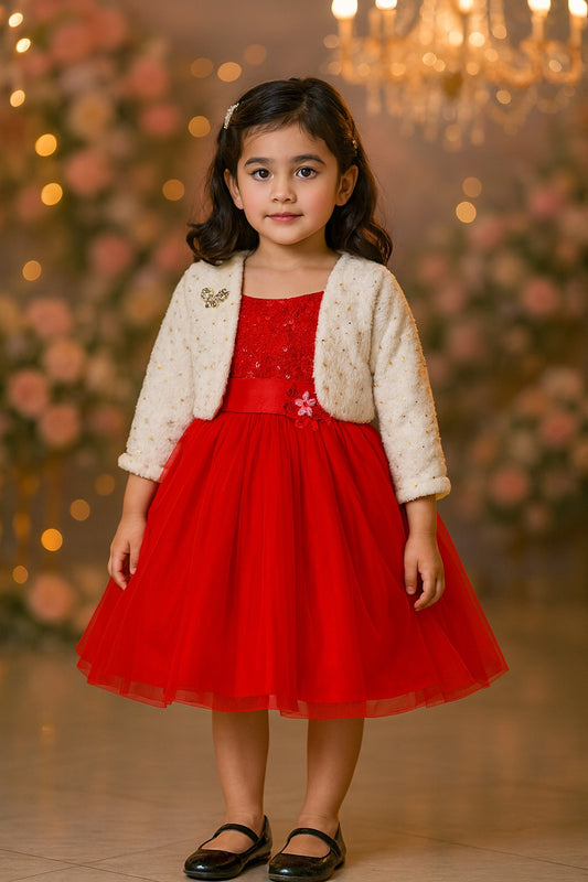 Girls Midi/Knee Length Party Dress