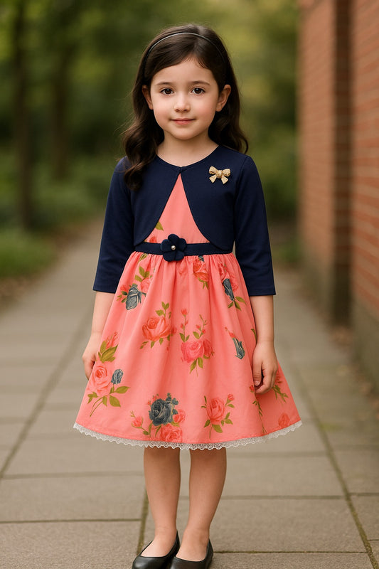 Girls Midi/Knee Length Party Dress