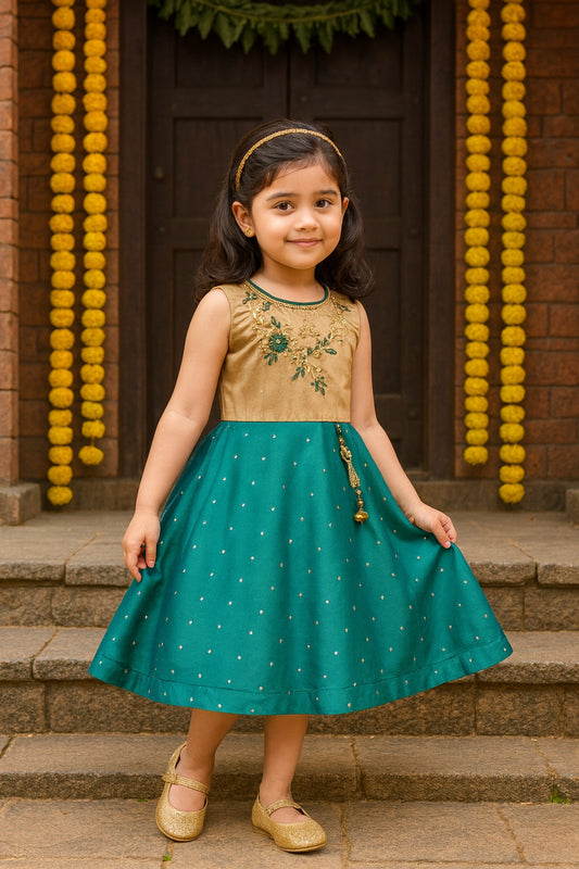 Baby Girls Embroidered Ethnic Dress