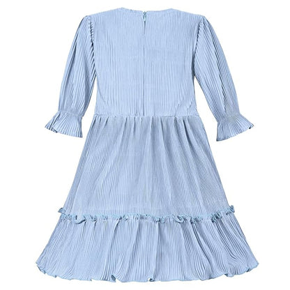 Girls Tiered Hem Casual Dress