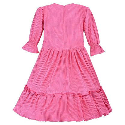 Girls Tiered Hem Casual Dress