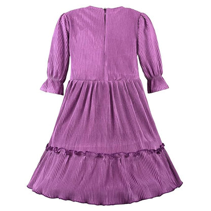 Girls Tiered Hem Casual Dress