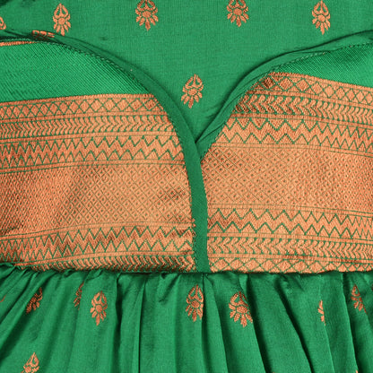 Buy Premium Baby Girls Ethnic Silk Pattu Pavadai Dress