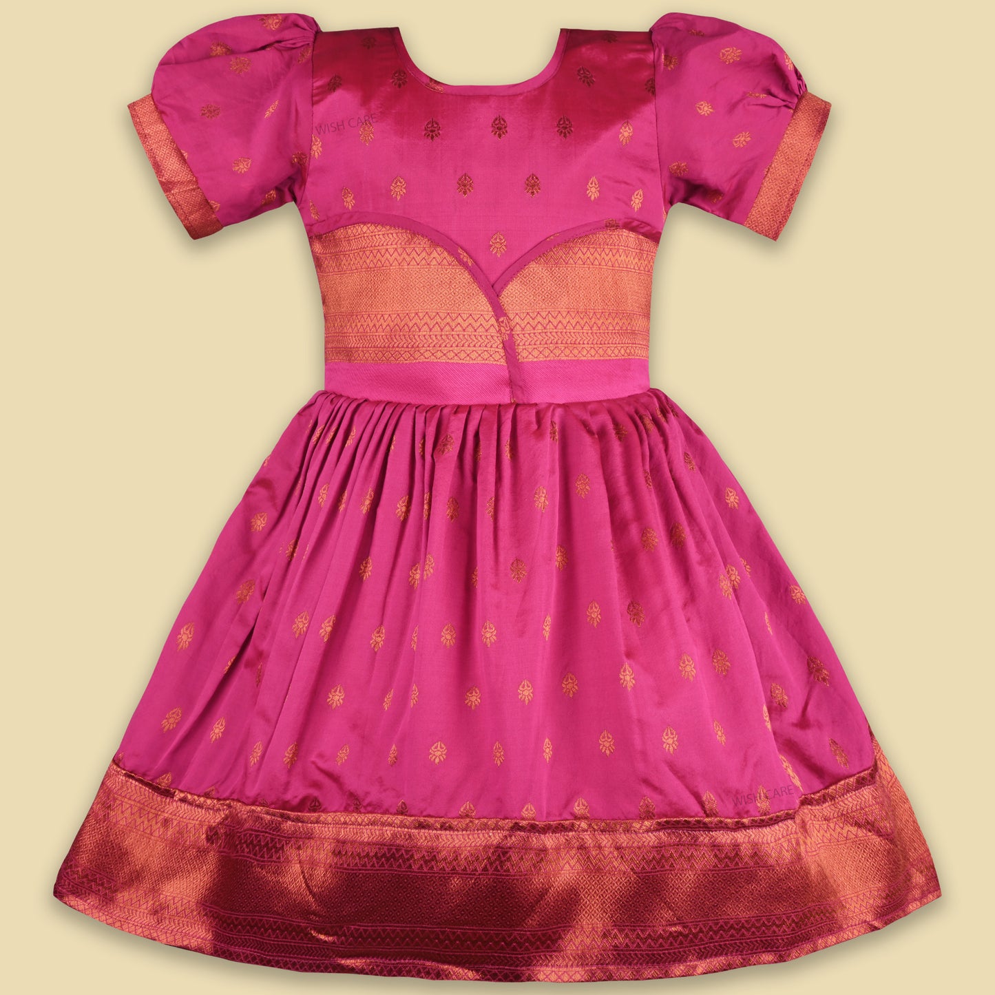 Buy Premium Baby Girls Ethnic and Wedding  Silk Pattu Pavadai Dress
