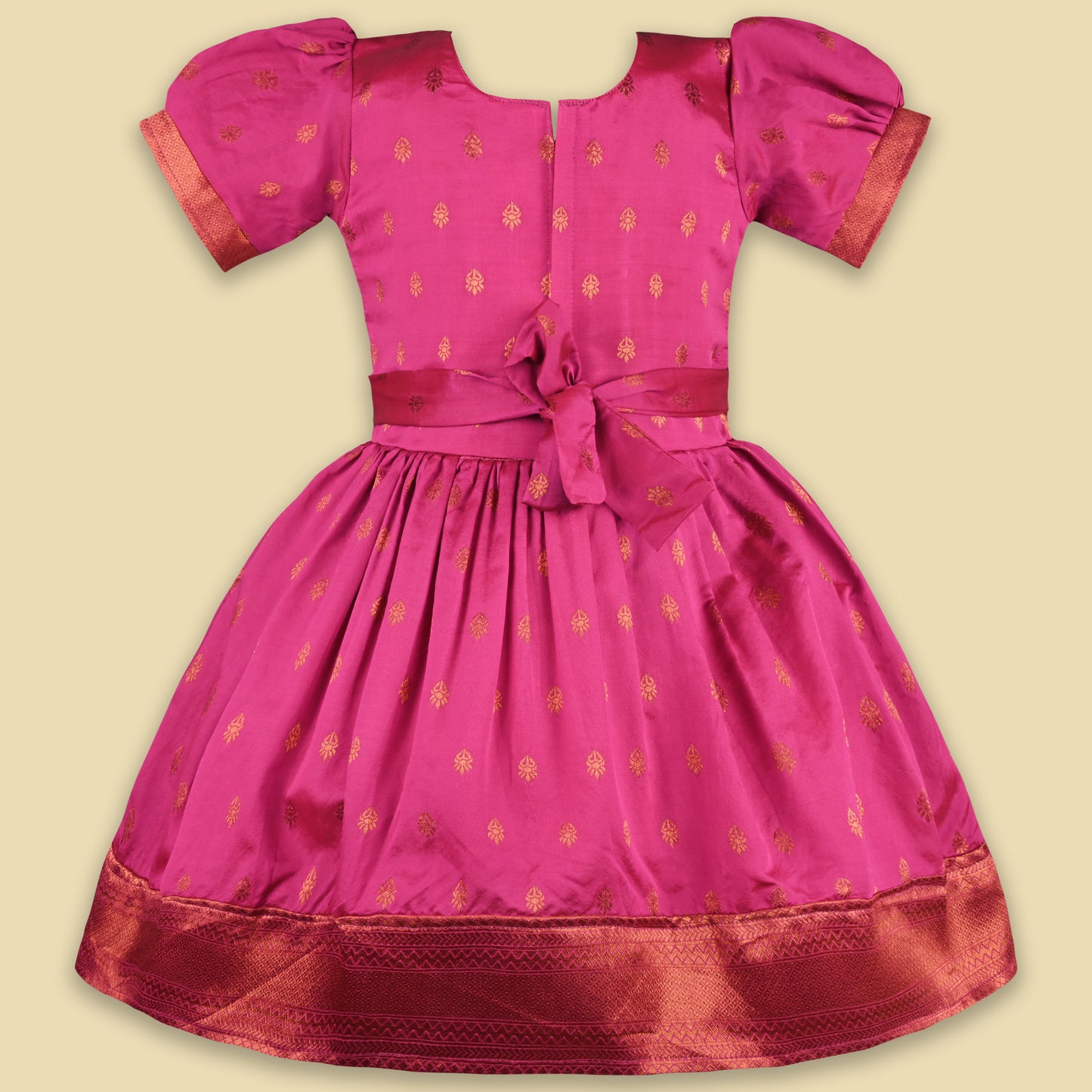 Buy Premium Baby Girls Ethnic and Wedding  Silk Pattu Pavadai Dress