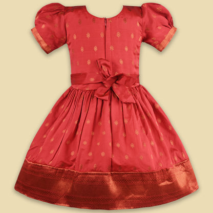 Buy Premium Baby Girls Ethnic Silk Pattu Pavadai Dress