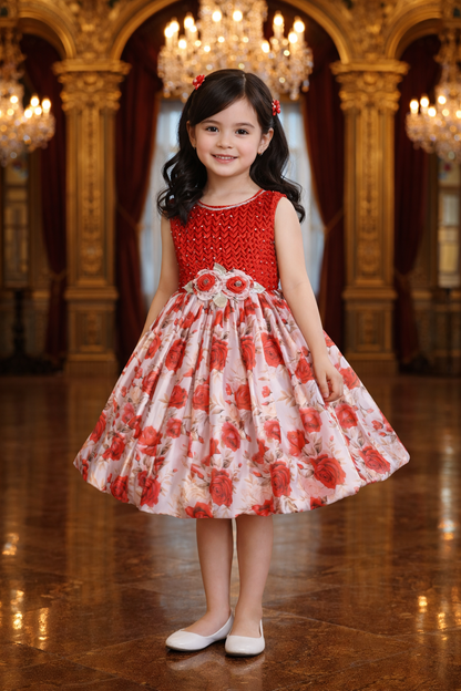Baby Girls Party Wear Dress/Floral Dress