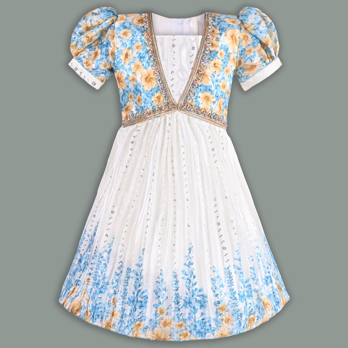 Buy Premium Baby Girls Ethnic Dress Online | Girls Onam Kasavu Frocks