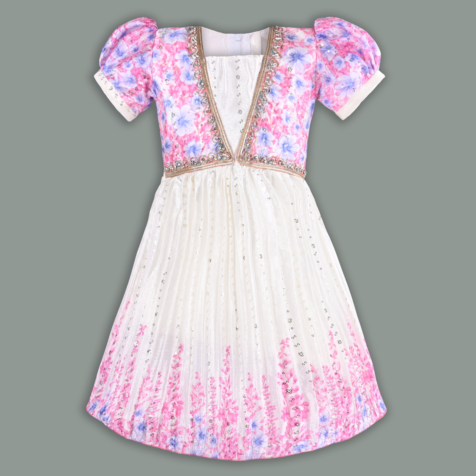 Buy Premium Baby Girls Ethnic Dress Online | Girls Onam Kasavu Frocks