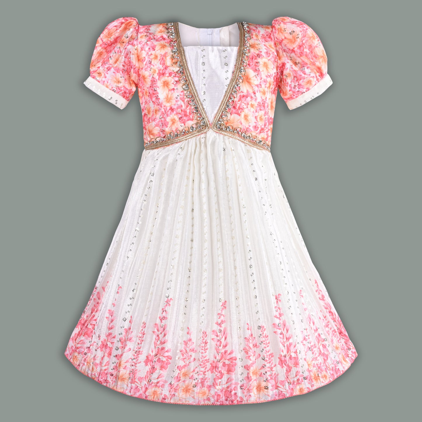 Buy Premium Baby Girls Ethnic Dress Online | Girls Onam Kasavu Frocks