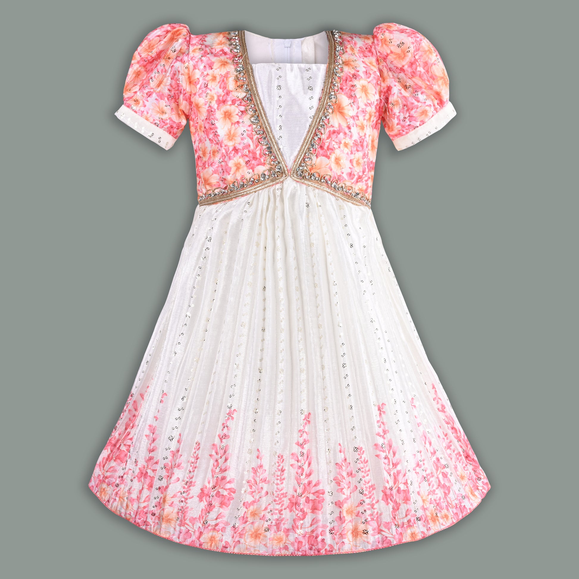 Buy Premium Baby Girls Ethnic Dress Online | Girls Onam Kasavu Frocks