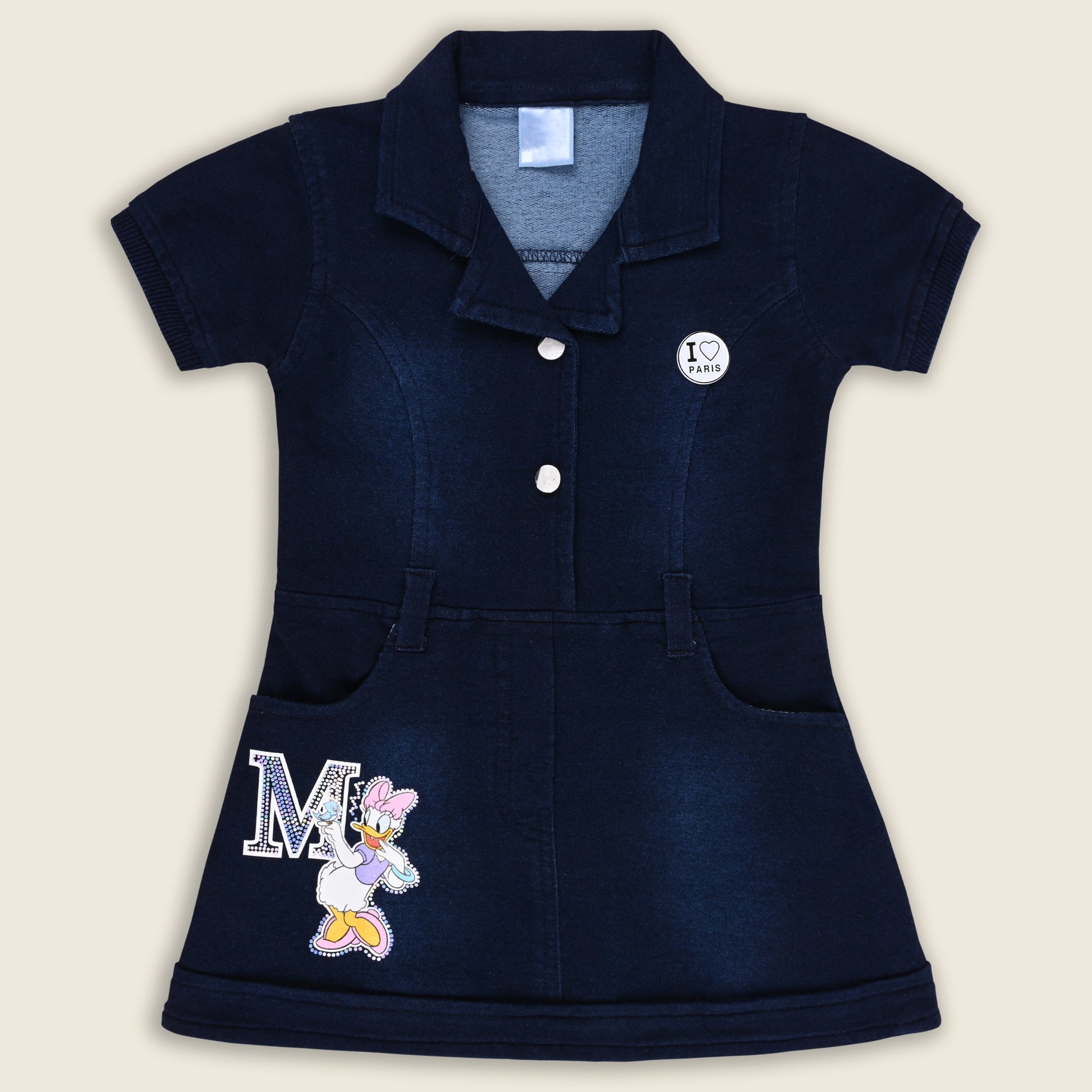 girls denim cotton dress 