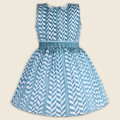 Girls Crochet Detail Chiffon Summer Dress