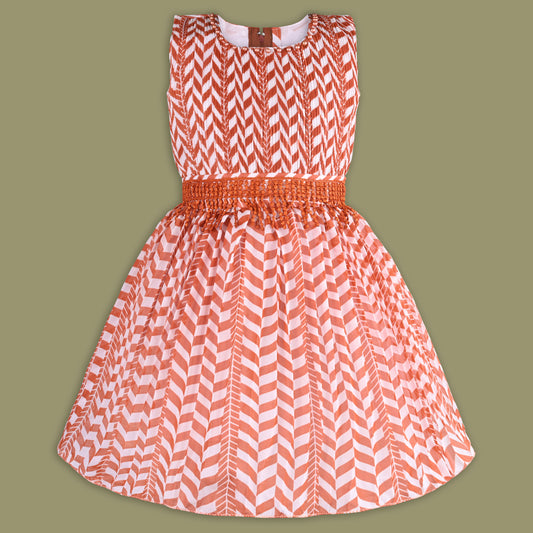 Girls Crochet Detail Chiffon Summer Dress