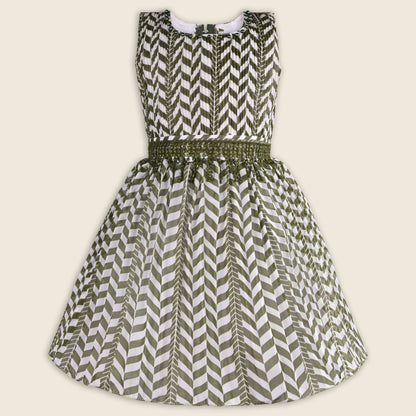 Girls Crochet Detail Chiffon Summer Dress