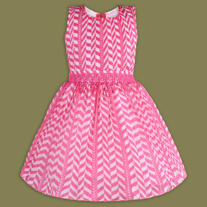 Girls Crochet Detail Chiffon Summer Dress