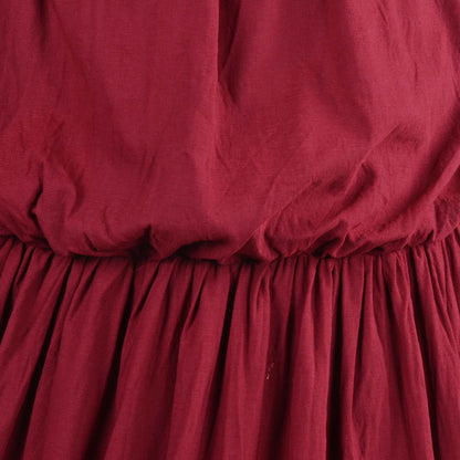 Girls Solid Off-Shoulder Tiered Casual Dress