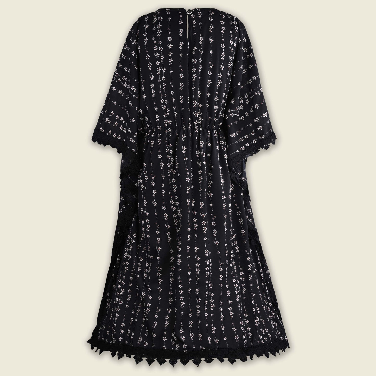Girls Kaftan Style Casual Dress with Lace Embellishment fe3482