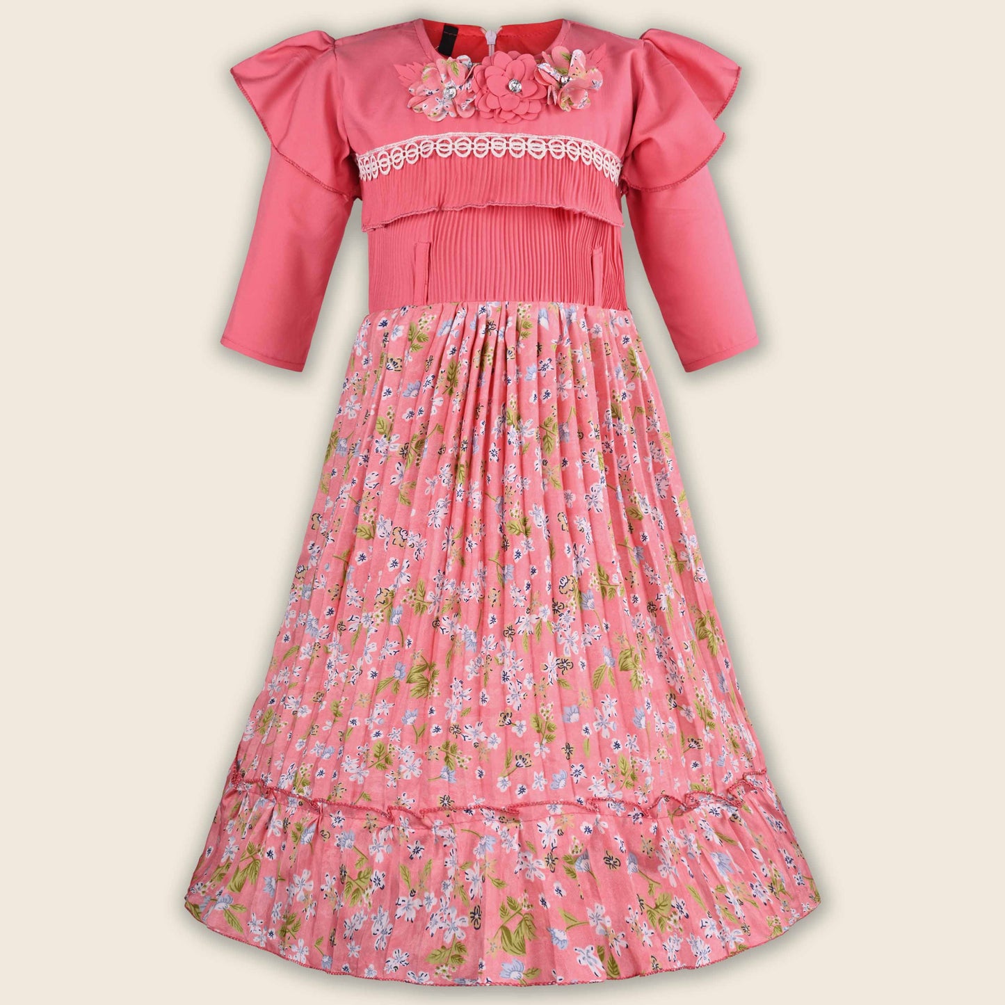 Buy Premium Baby Girls Floral Satin Summer Dress Online